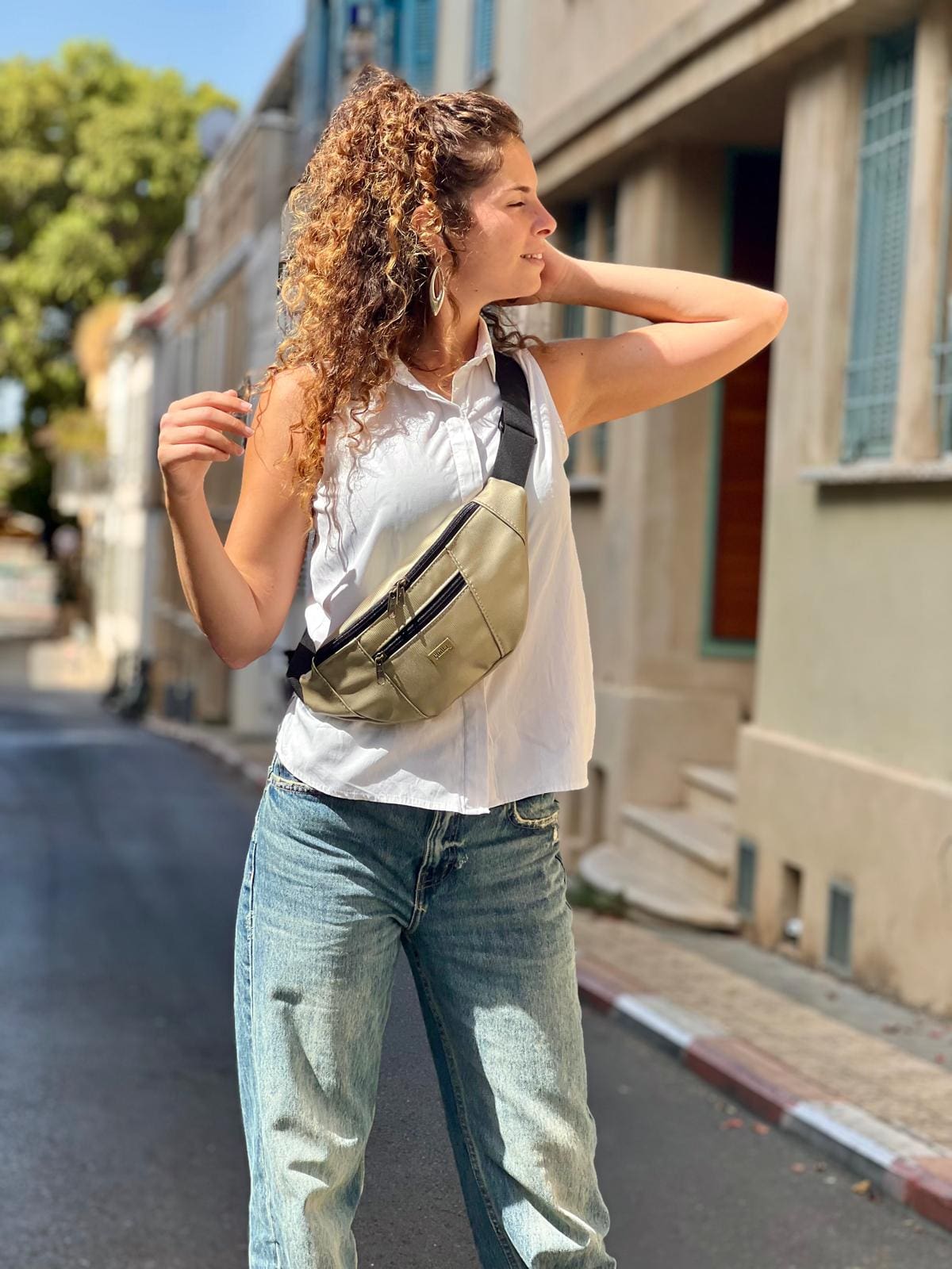 פאוץ' רוני גדול שמפניה מטאלית