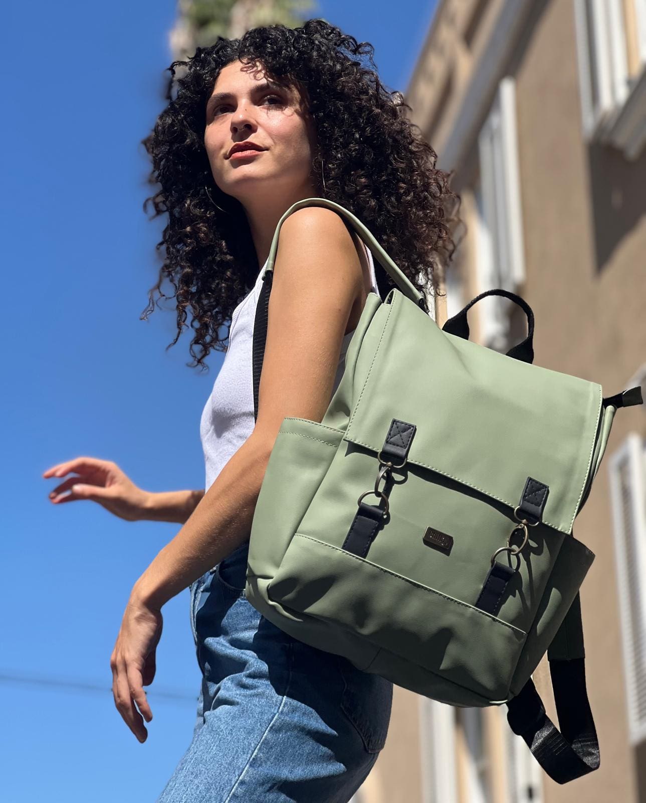 תיק גב Unicorn ירוק תפוח פסטלי