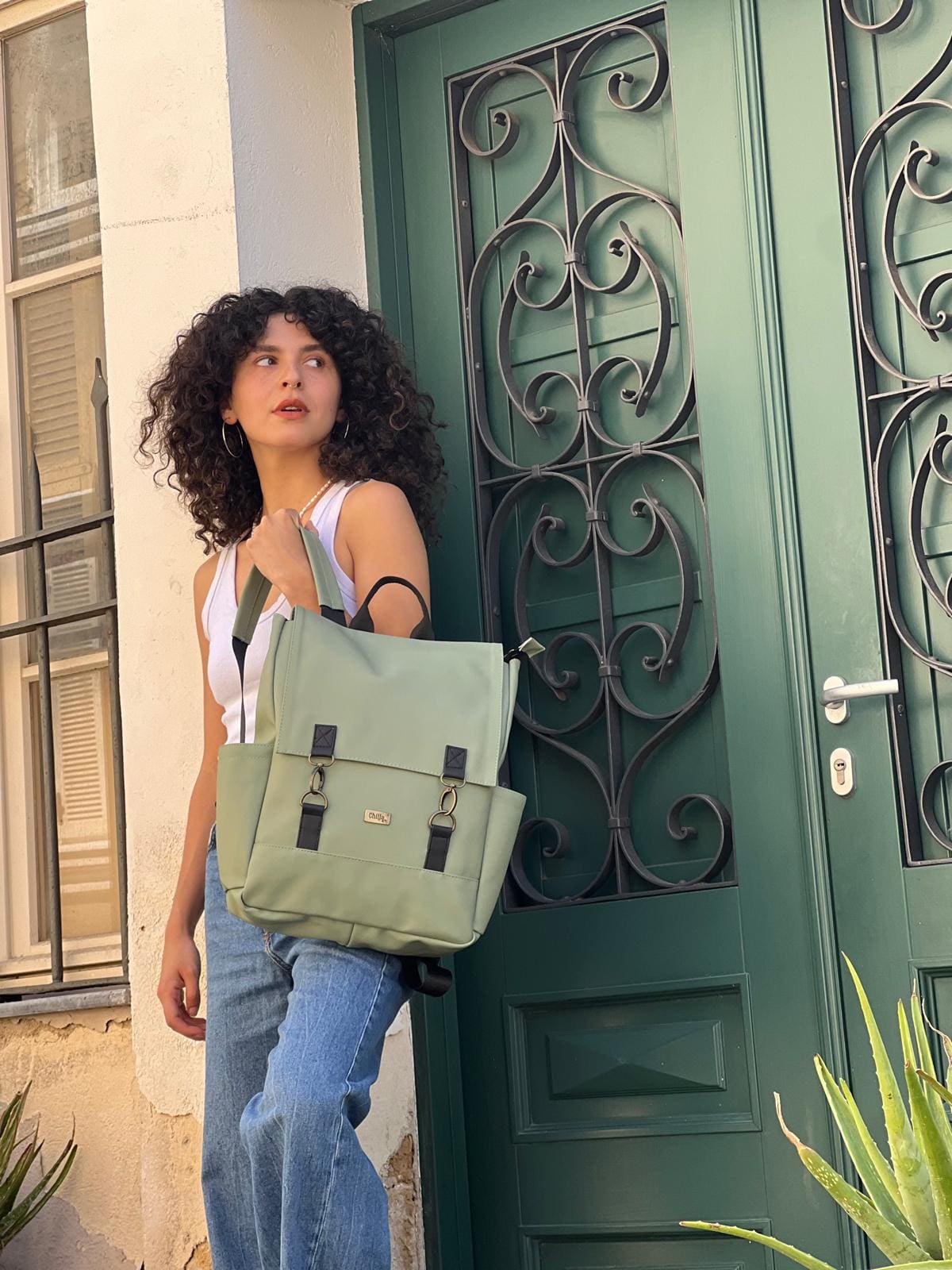 תיק גב Unicorn ירוק תפוח פסטלי