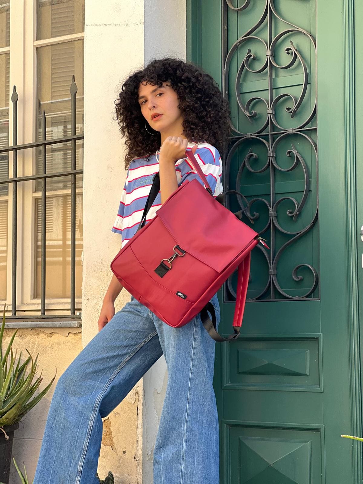 תיק גב סטודנטס בינוני רימון