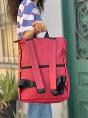 תיק גב סטודנטס בינוני רימון