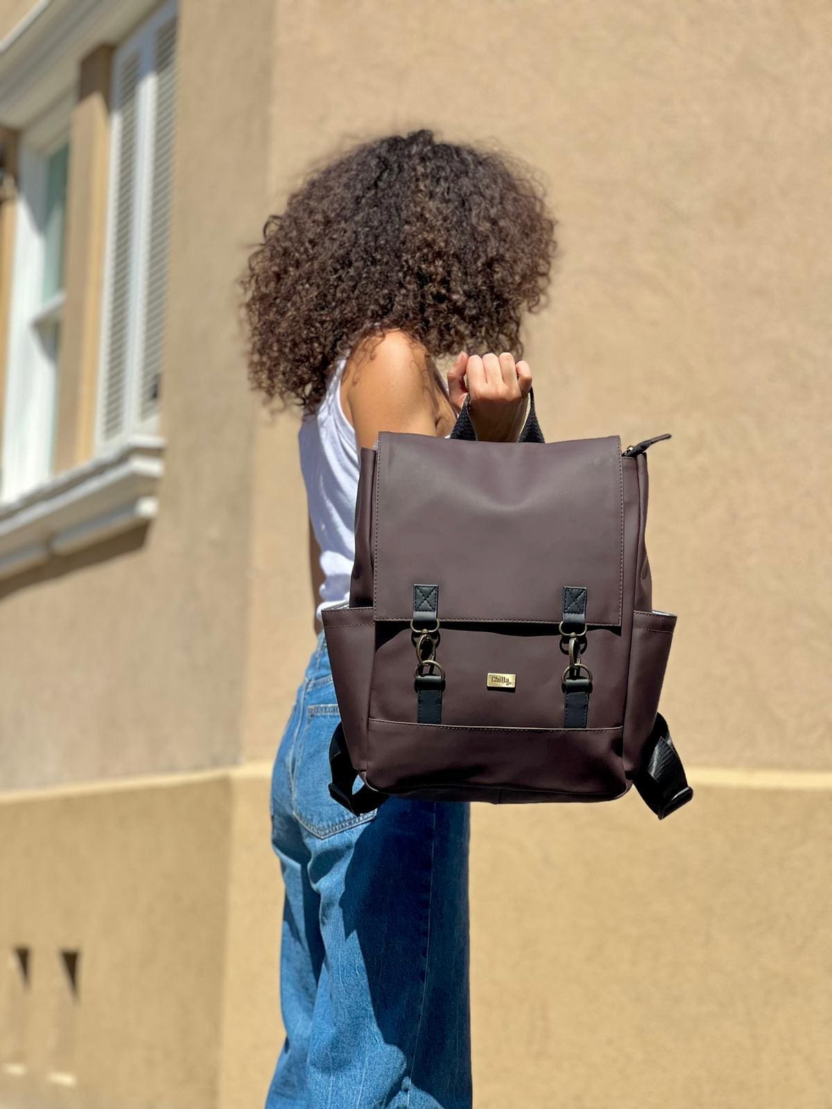 תיק גב Unicorn חום שוקולד