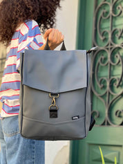 תיק גב סטודנטס בינוני אפור כהה