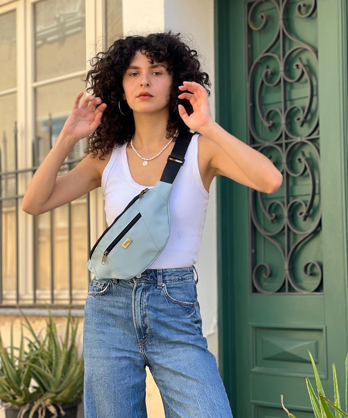 פאוץ' רוני גדול תכלת בייבי