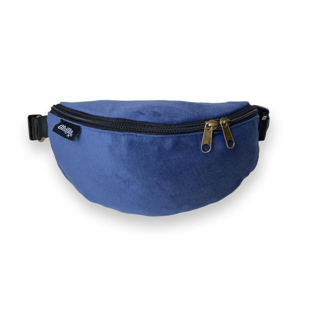 "Helga" Blue-Purple Velvet Fanny Pack