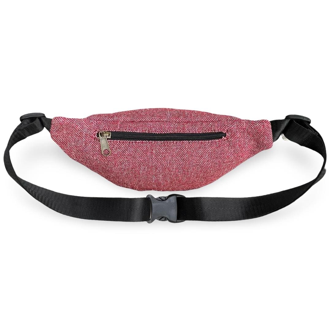 Red-Burgundy Canvas Roni Fanny Pack