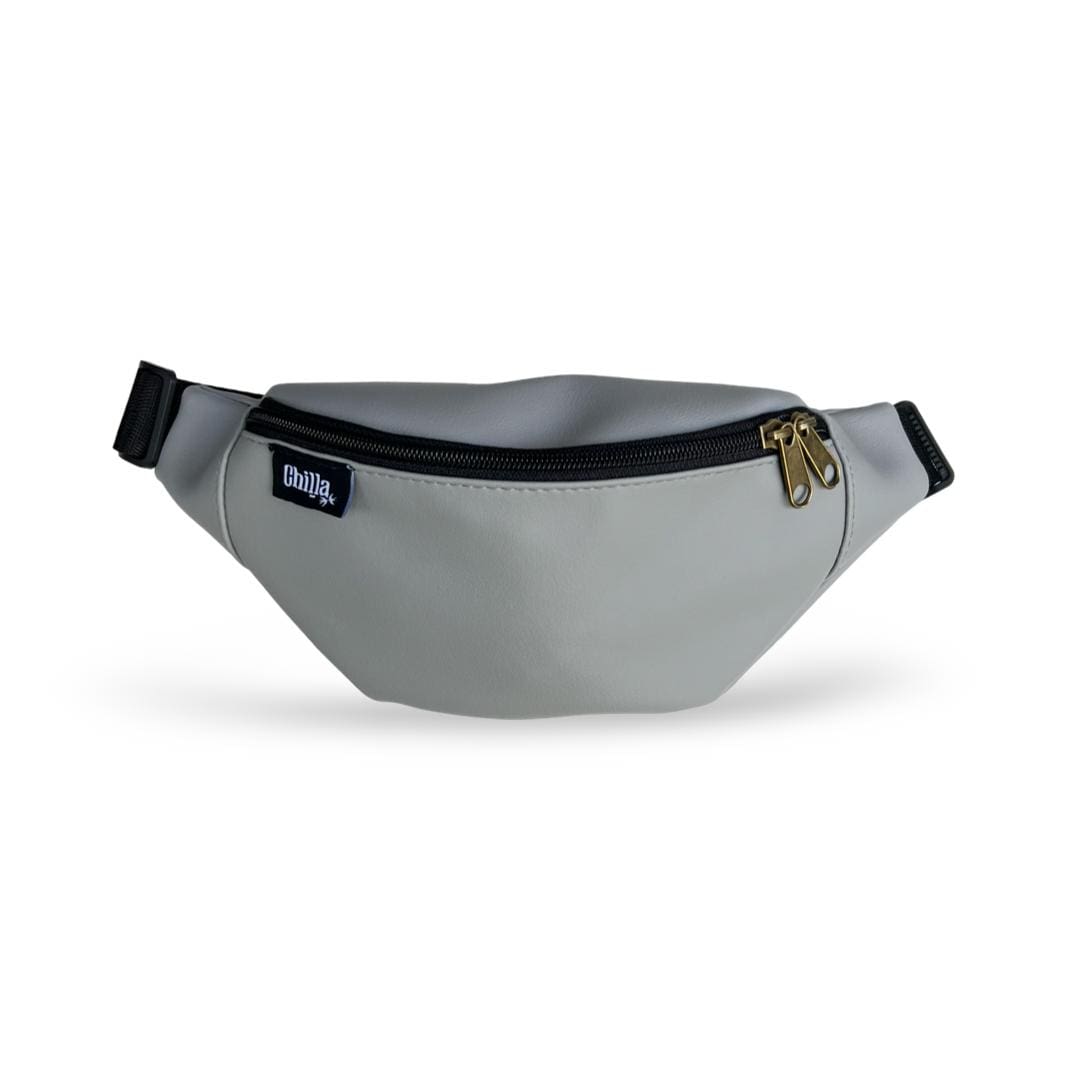 Gray Faux Leather Roni Fanny Pack