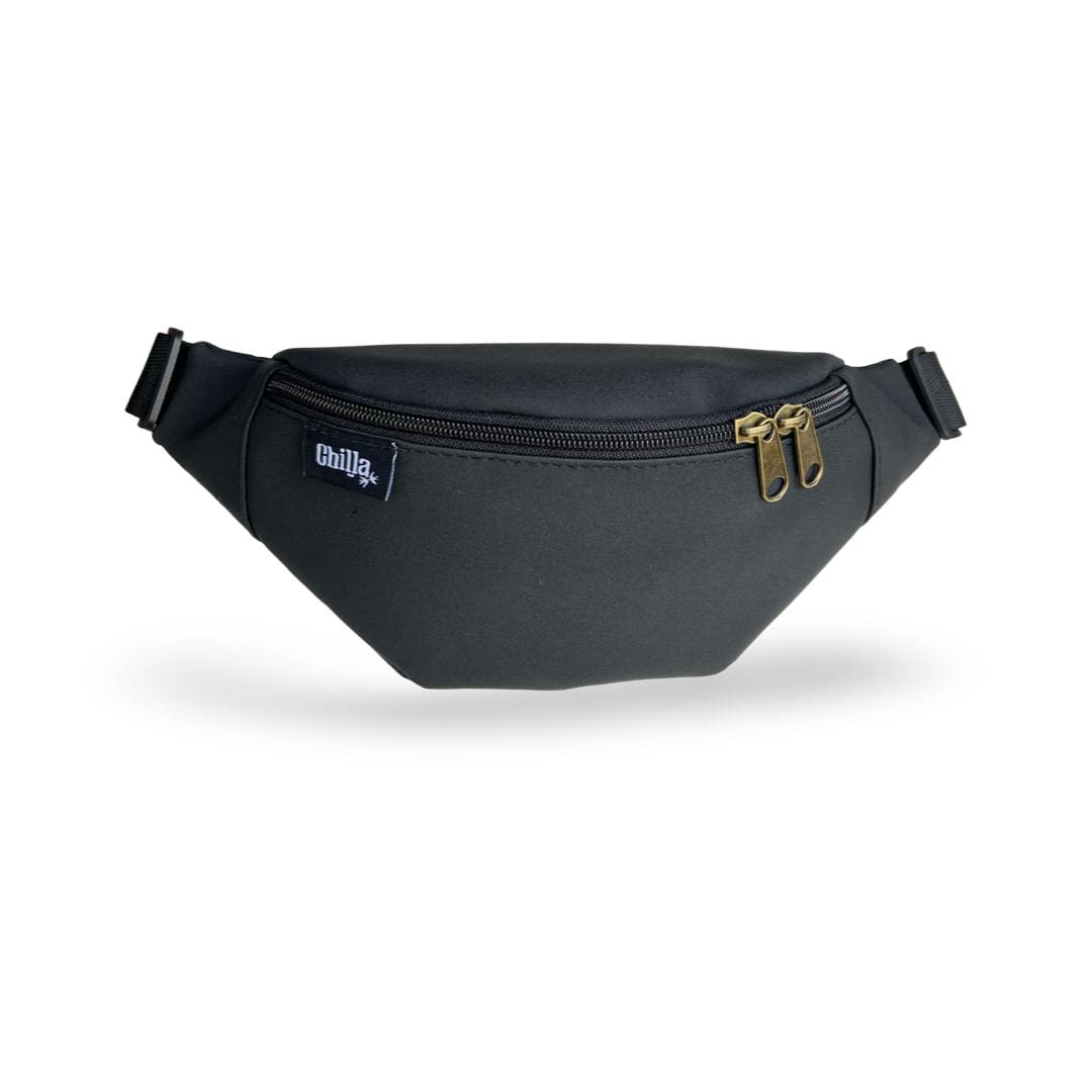 Black Faux Nubuck Roni Fanny Pack