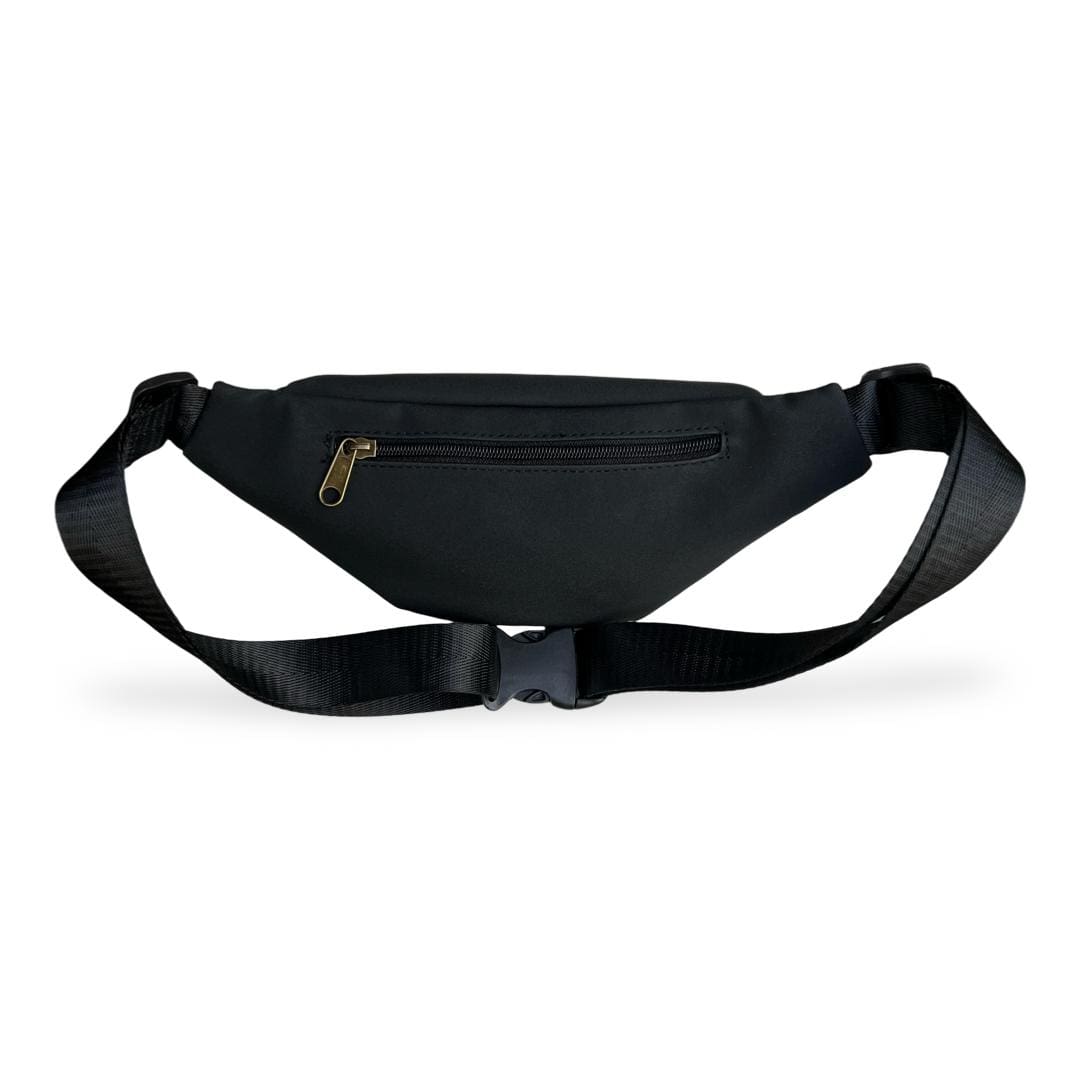 Black Faux Nubuck Roni Fanny Pack