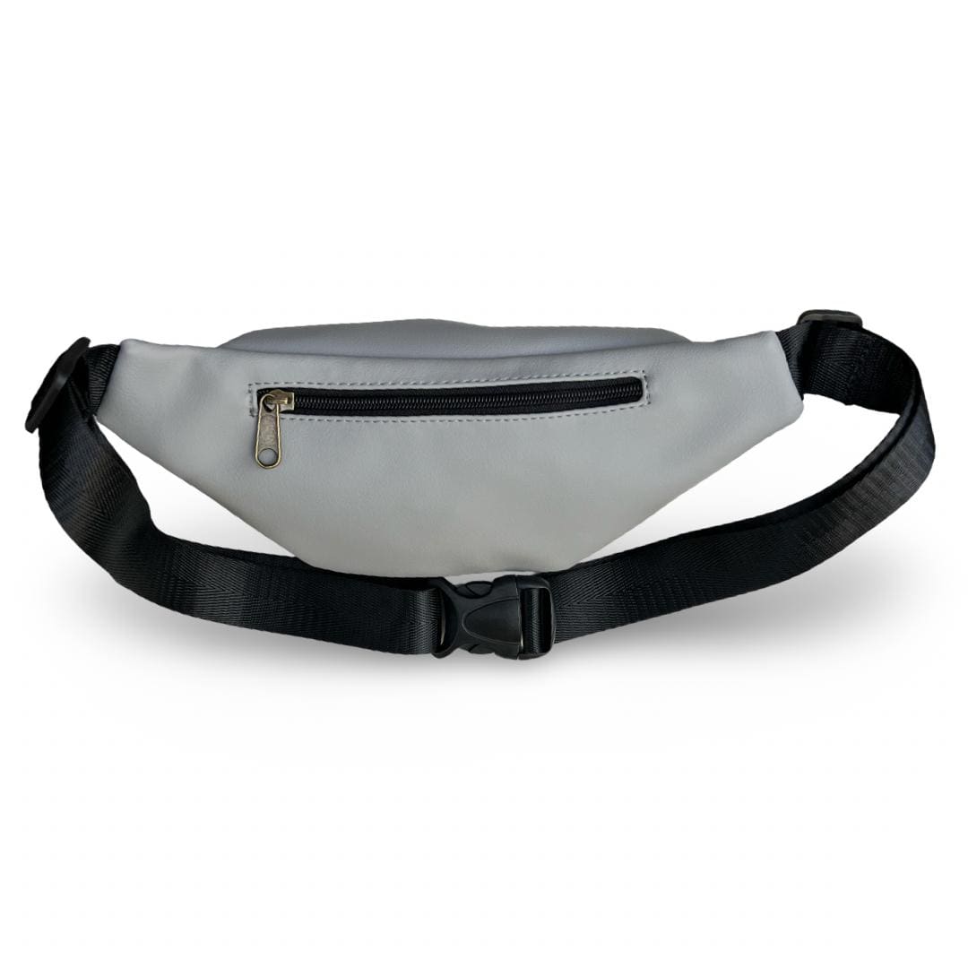 Gray Faux Leather Roni Fanny Pack