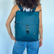 תיק גב סטודנטס בינוני ירוק בקבוק כהה