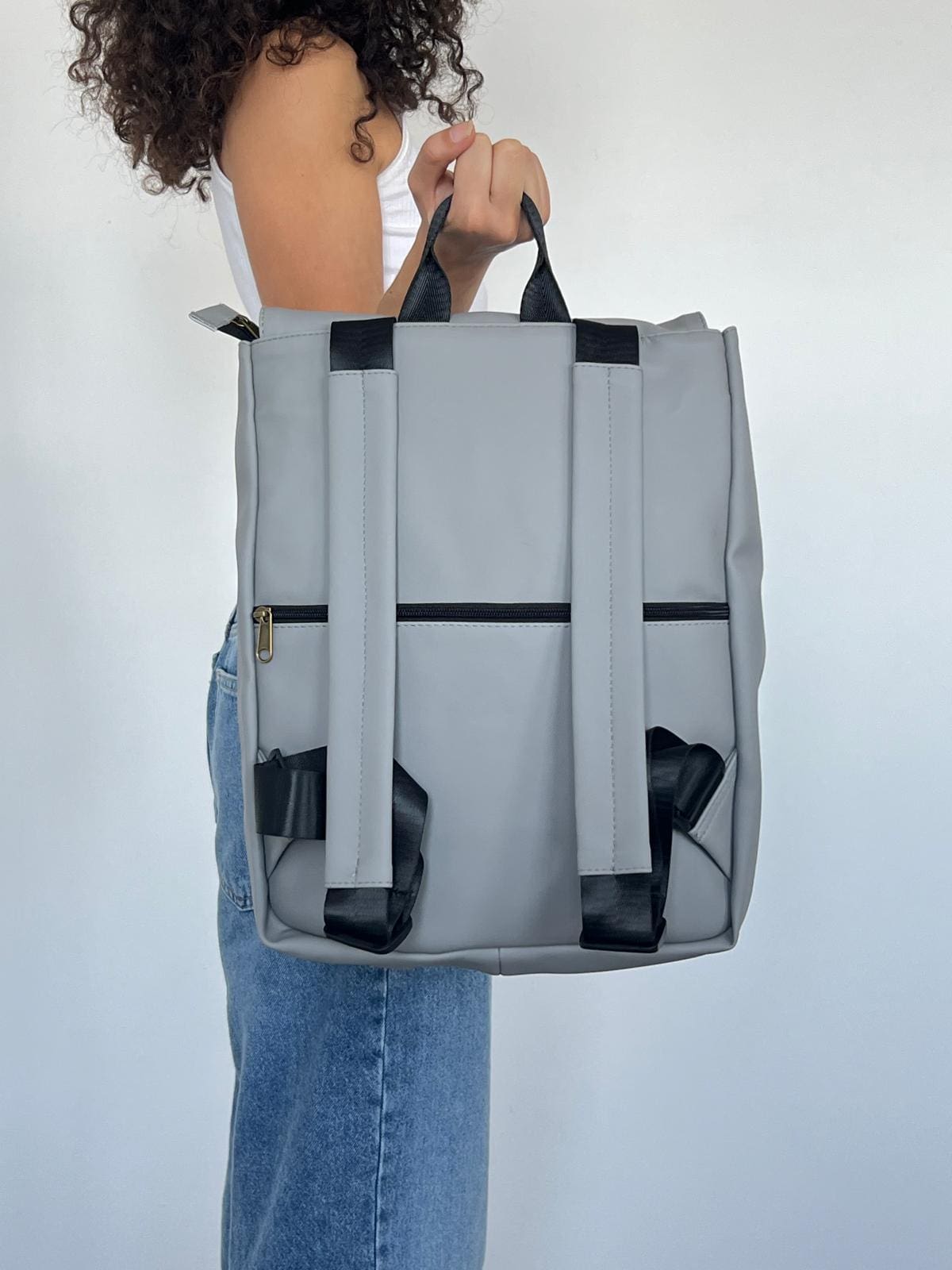 Light Gray Medium Students Backpack