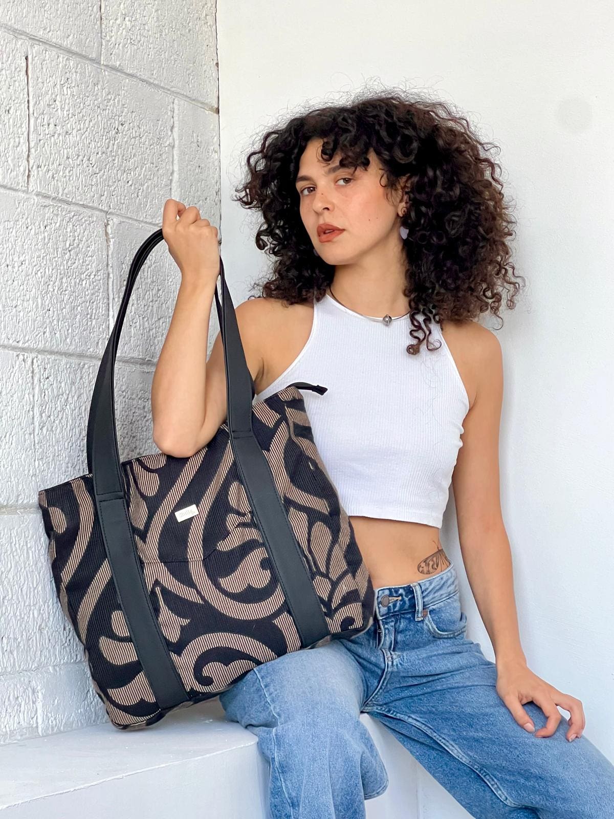 תיק צד גדול ללימודים NOKO עיטורים