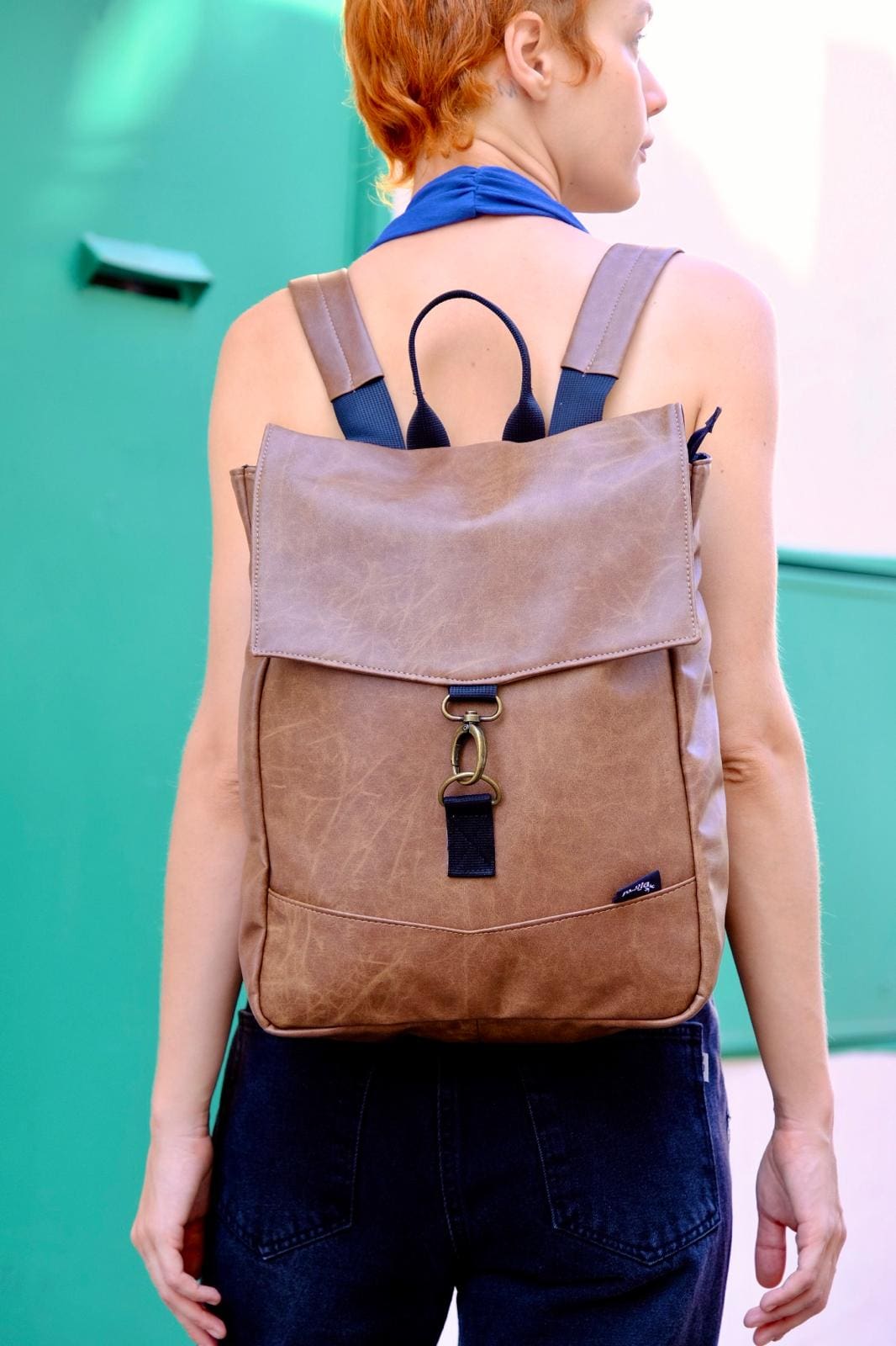 Camel Retro New Medium Students Backpack