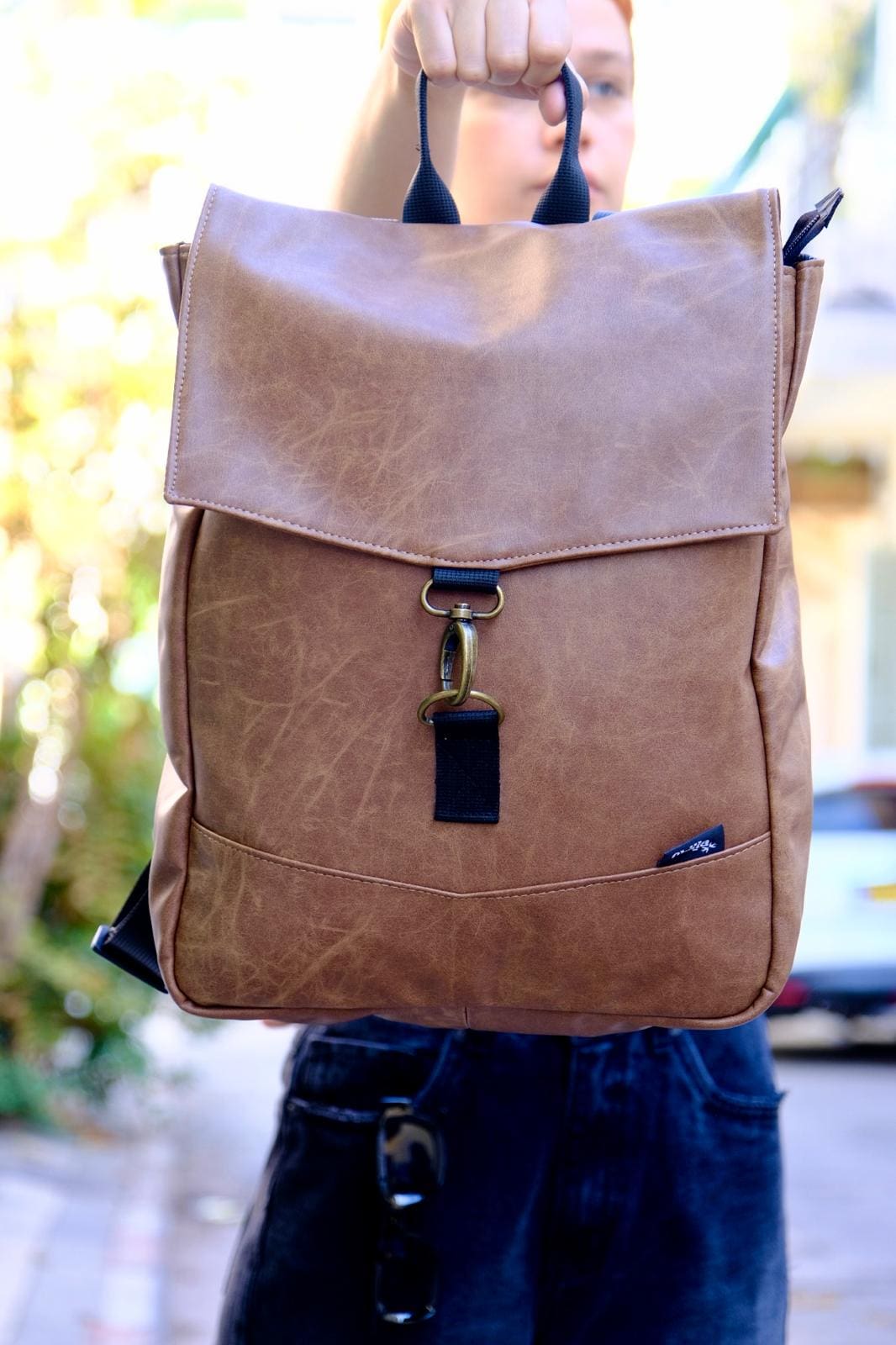 Camel Retro New Medium Students Backpack