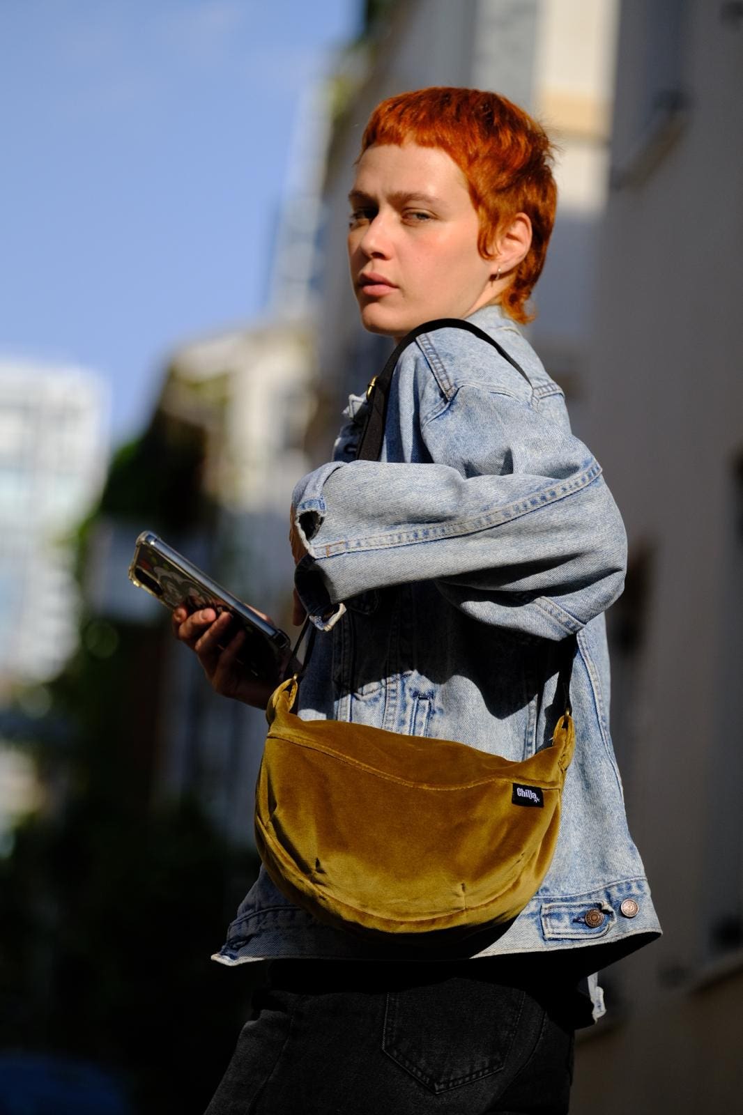 Velvet Mustard Vital Side Bag