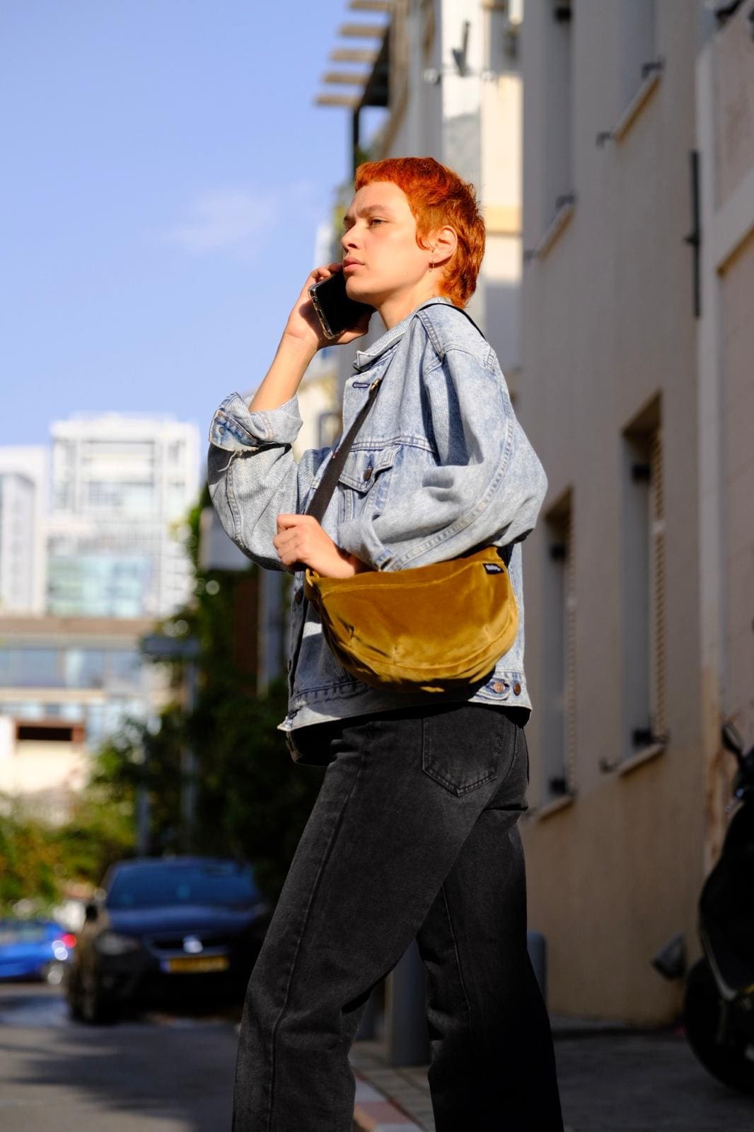 Velvet Mustard Vital Side Bag