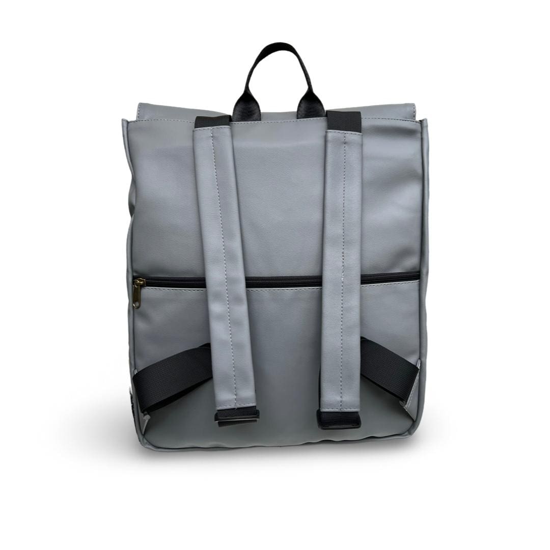 Large Gray Students Backpack