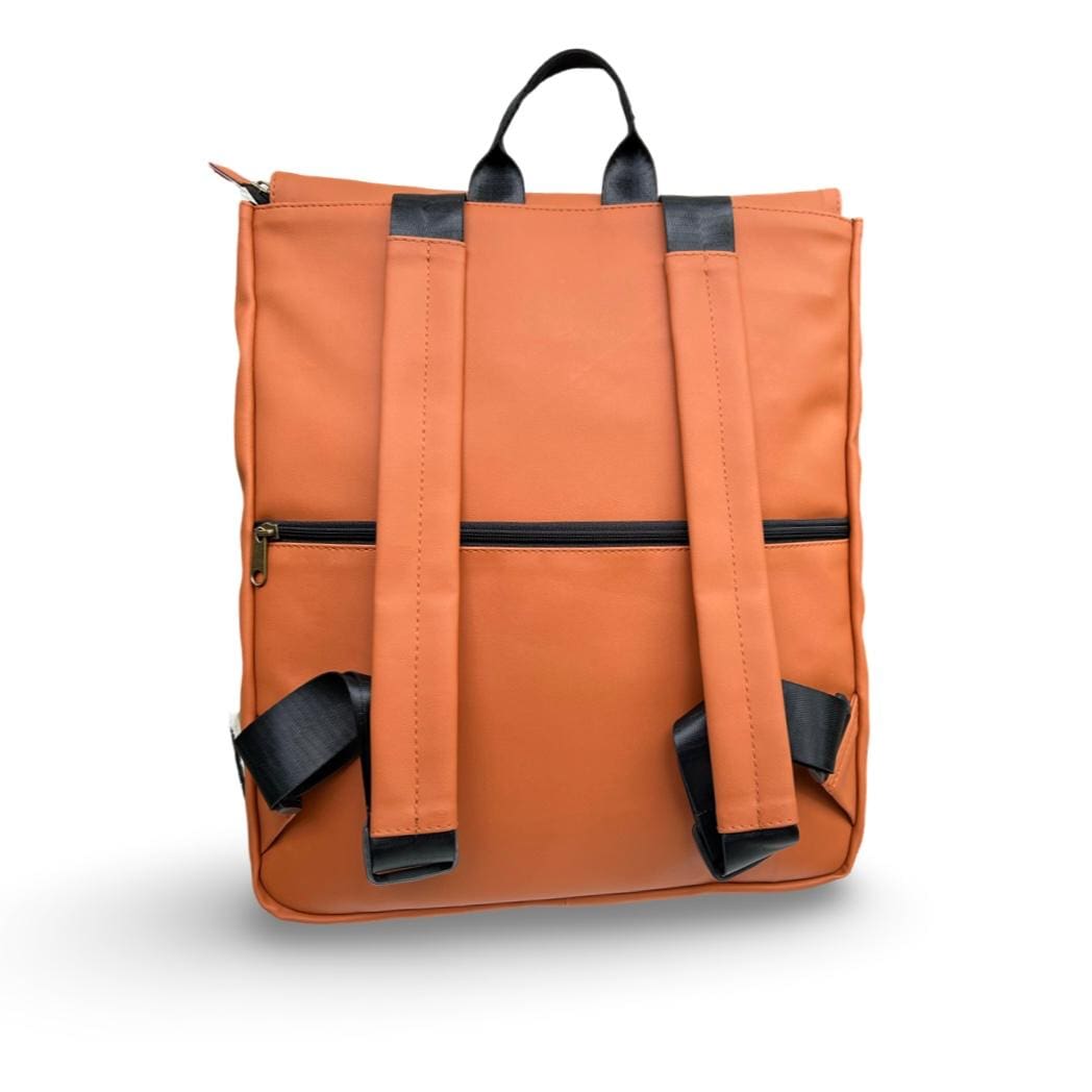 Large Terracotta Orange Students Backpack