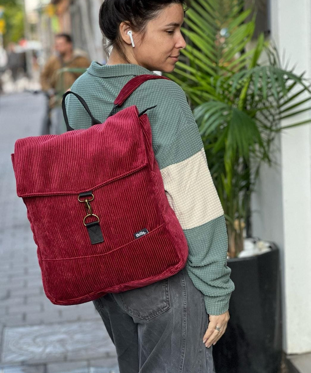תיק גב סטודנטס גדול בורדו קורדרוי