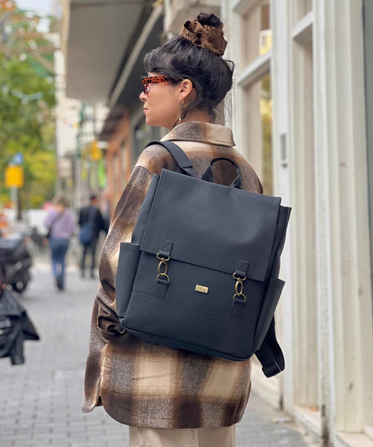 תיק גב Unicorn גדול שחור נובוק