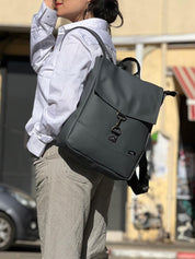 תיק גב סטודנטס בינוני אפור כהה