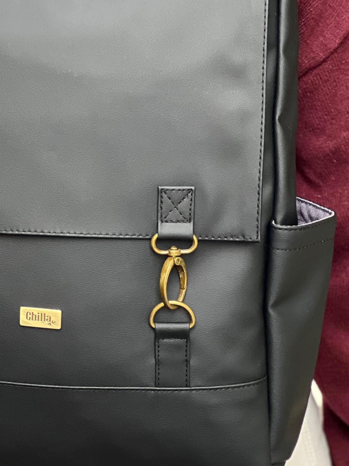 תיק גב Unicorn גדול שחור דמוי עור