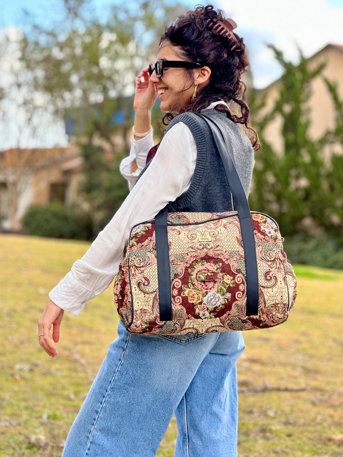 תיק החתלה Ita גובלן מרוקאי