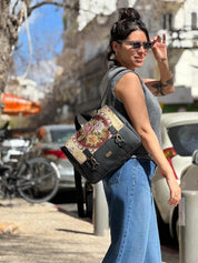 תיק גב/צד Jaffa קטן נוסטלגי