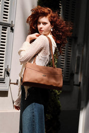 תיק כתף Lou'iz חום בהיר