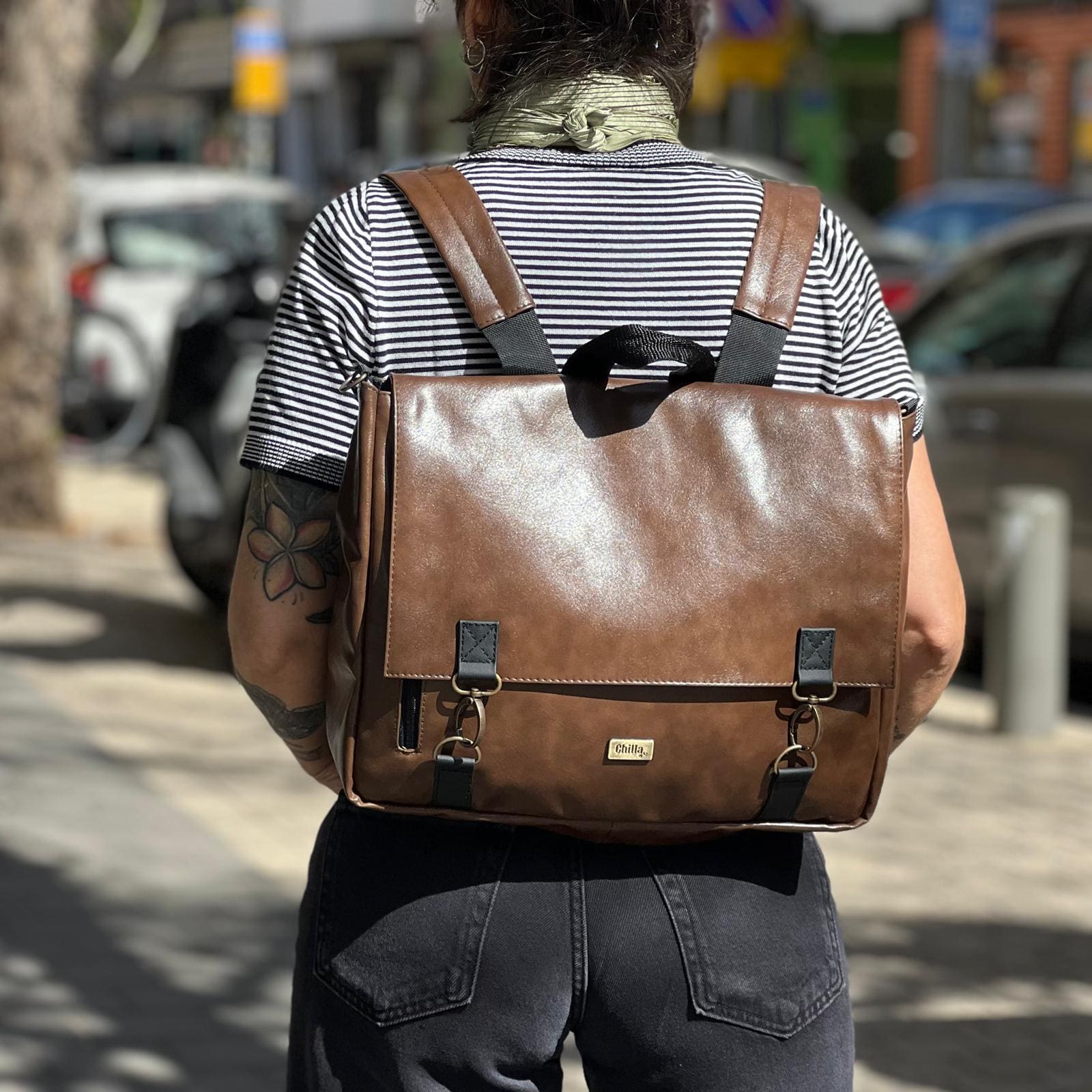 צד Jaffa גדול חום מבריק