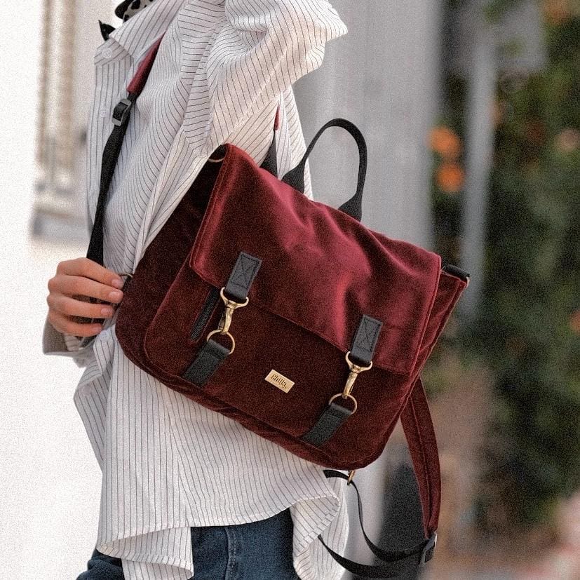 צד Jaffa בורדו קטיפה