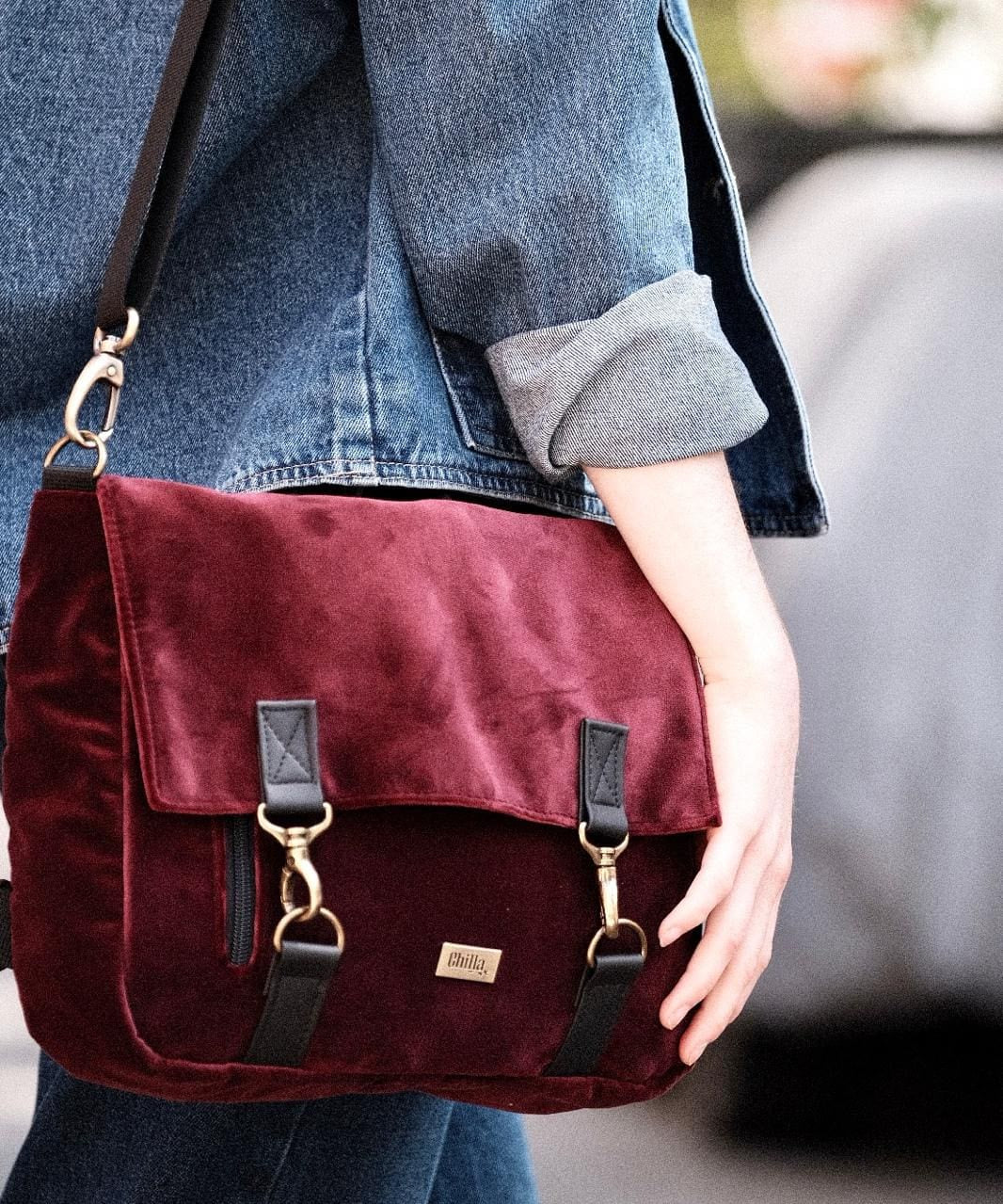 צד Jaffa בורדו קטיפה