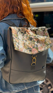 תיק גב סטודנטס גדול Flowery