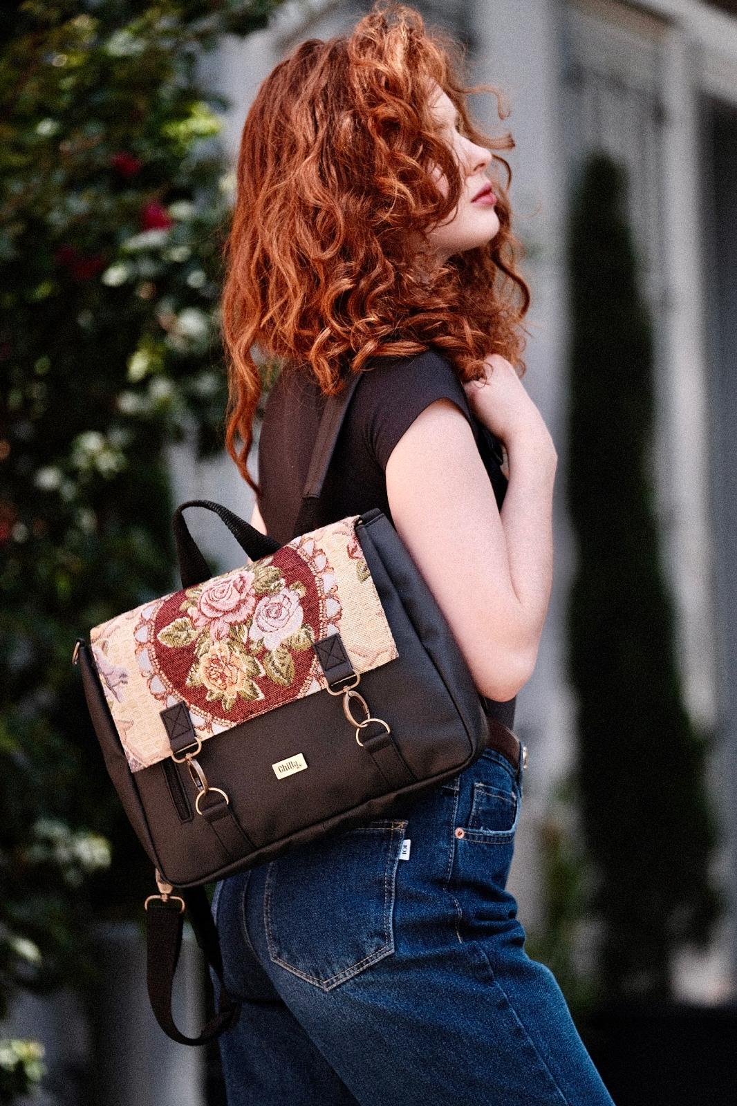 תיק גב/צד Jaffa קטן נוסטלגי