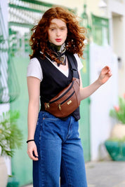 פאוץ' רוני גדול חום אדמה