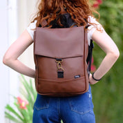 תיק גב סטודנטס בינוני חום אדמה