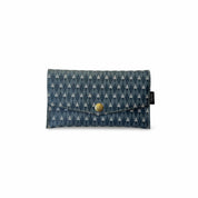 Enlarged Blue Geometric Small Wallet