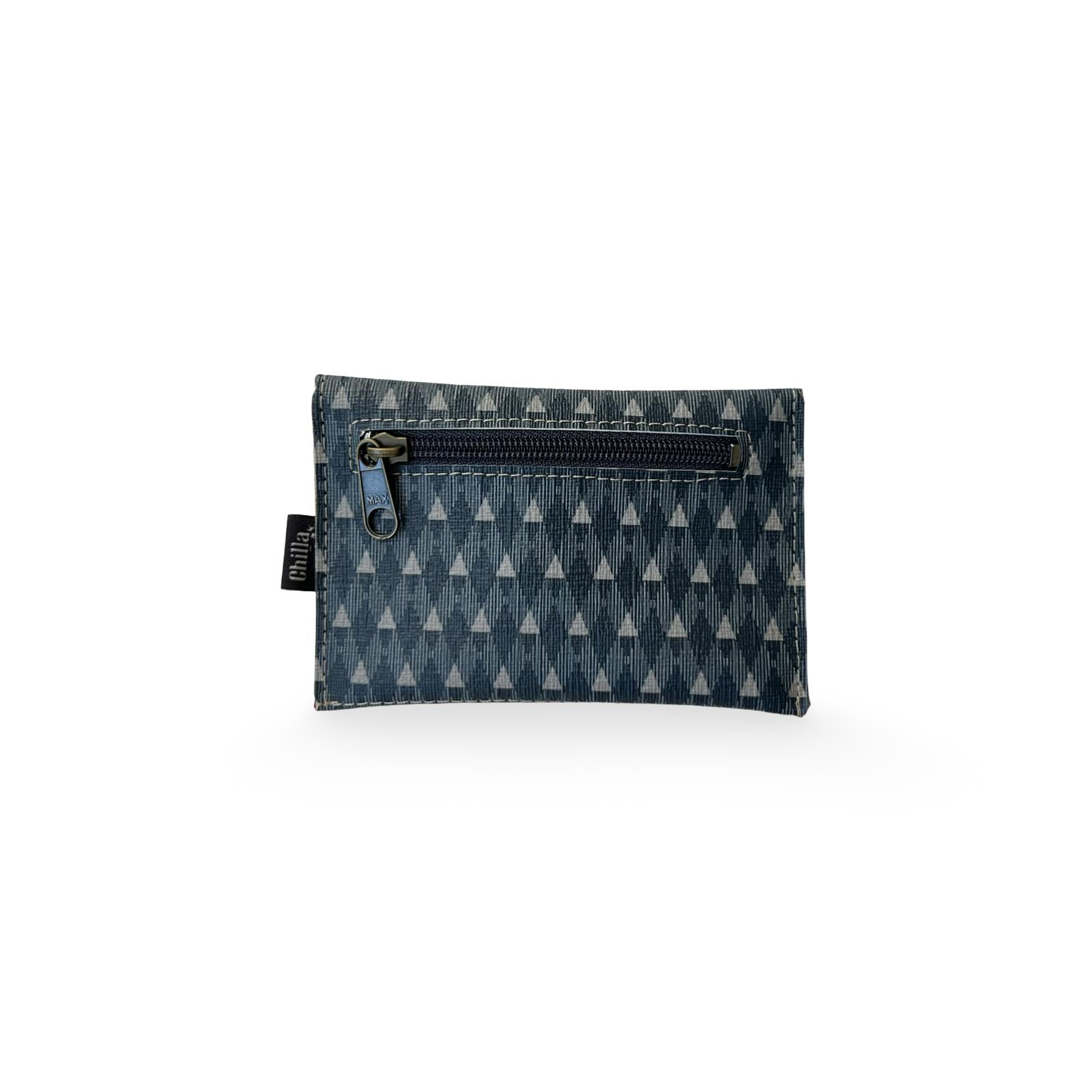 Small Blue Geometric Wallet