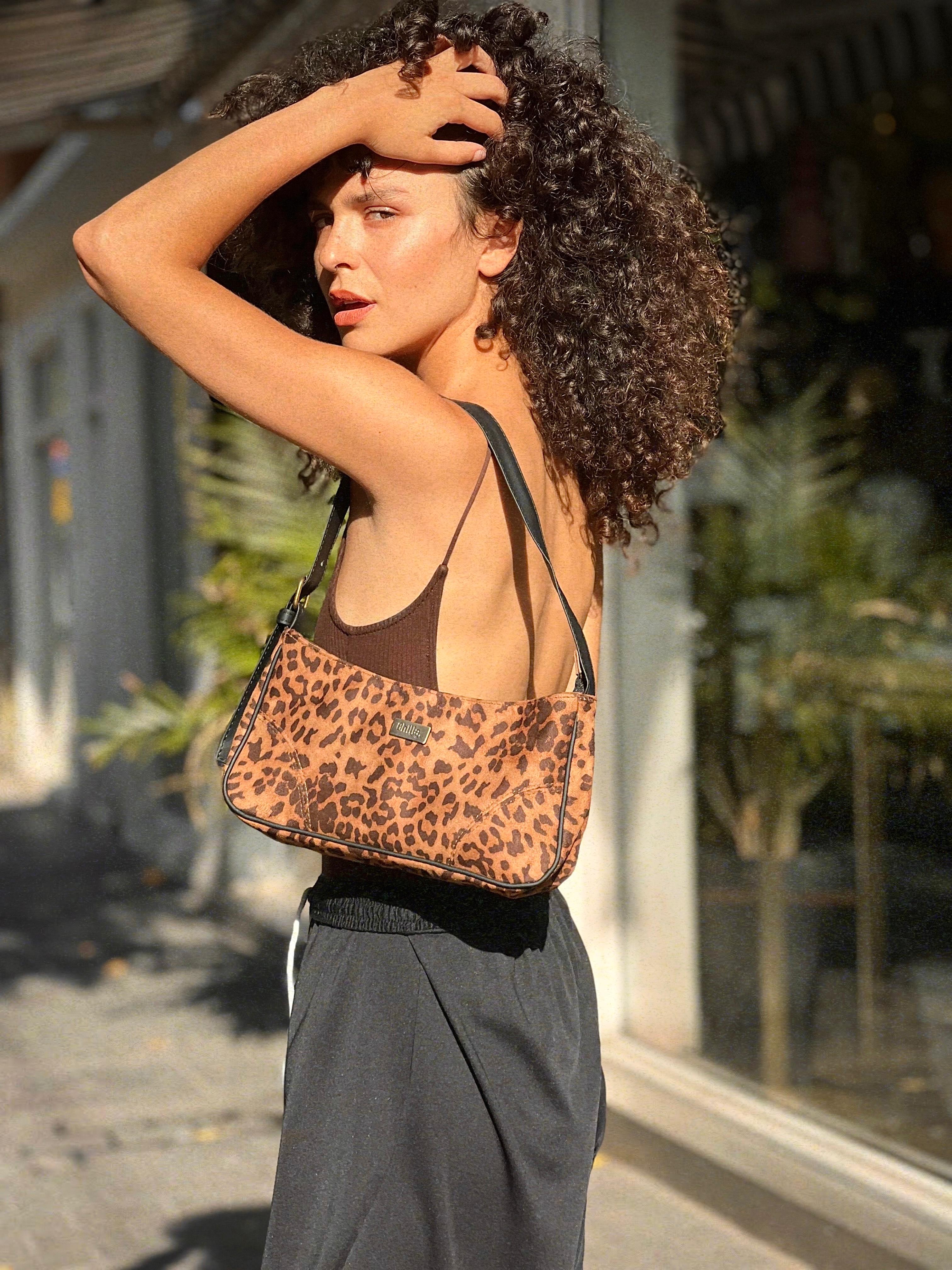 Leopard Print Talo'r Shoulder Bag