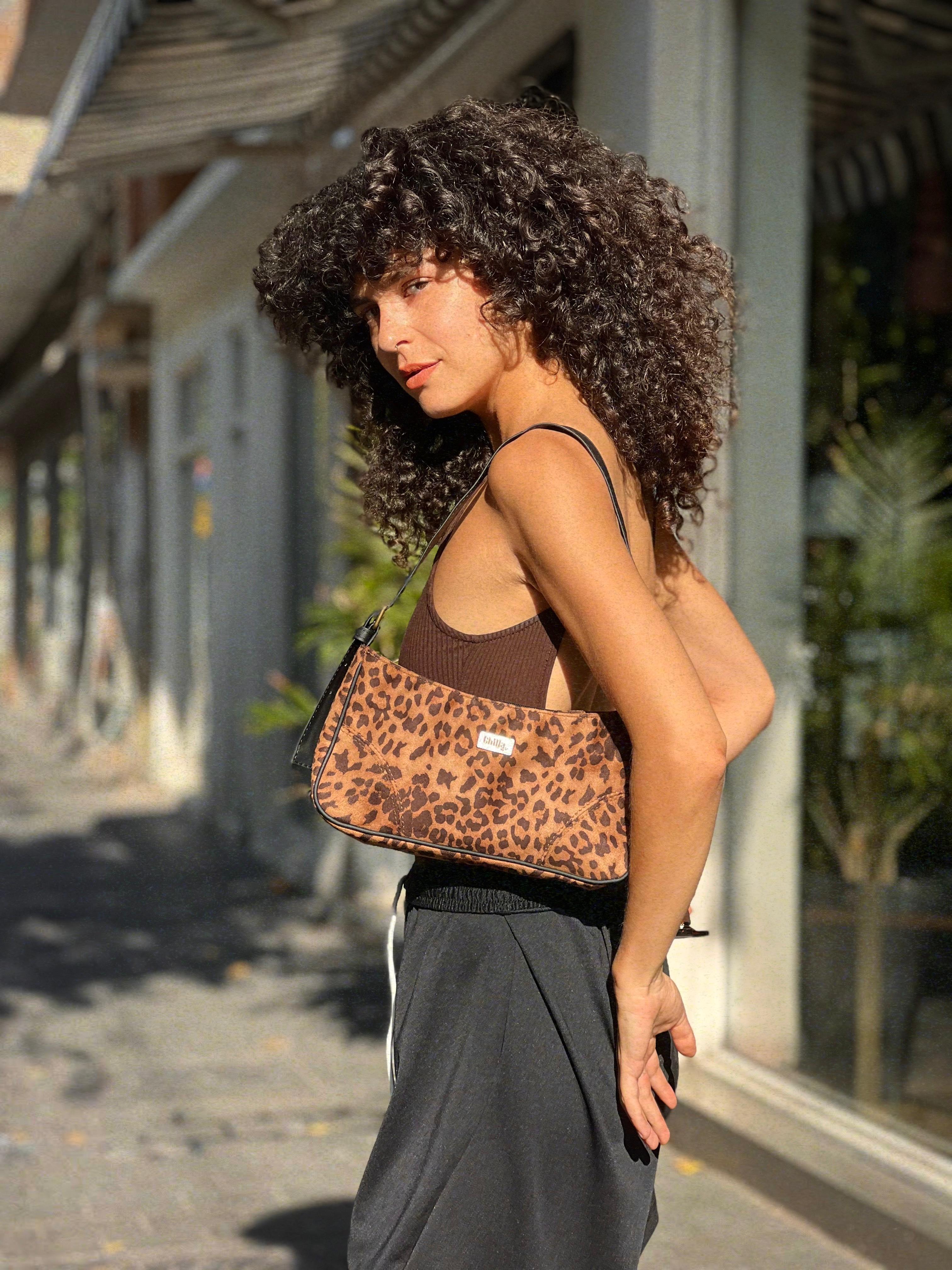 Leopard Print Talo'r Shoulder Bag