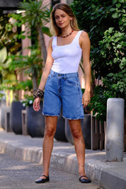 Light Blue Short Jeans