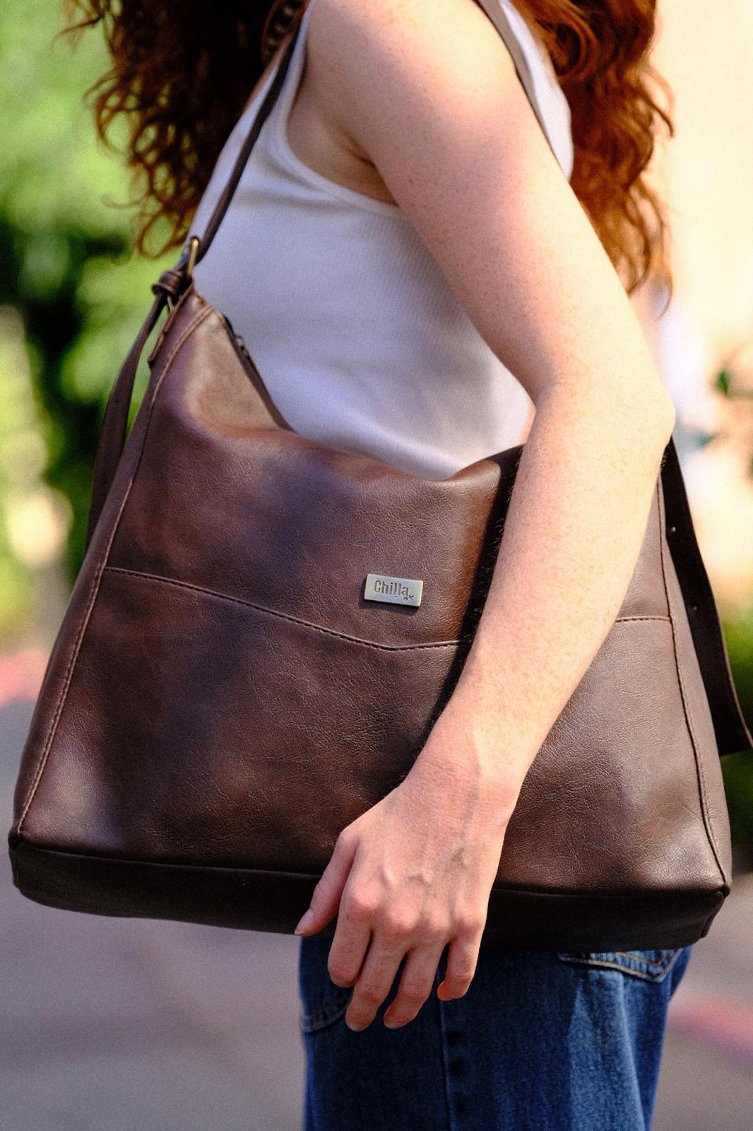 Retro Brown Renee Side Bag