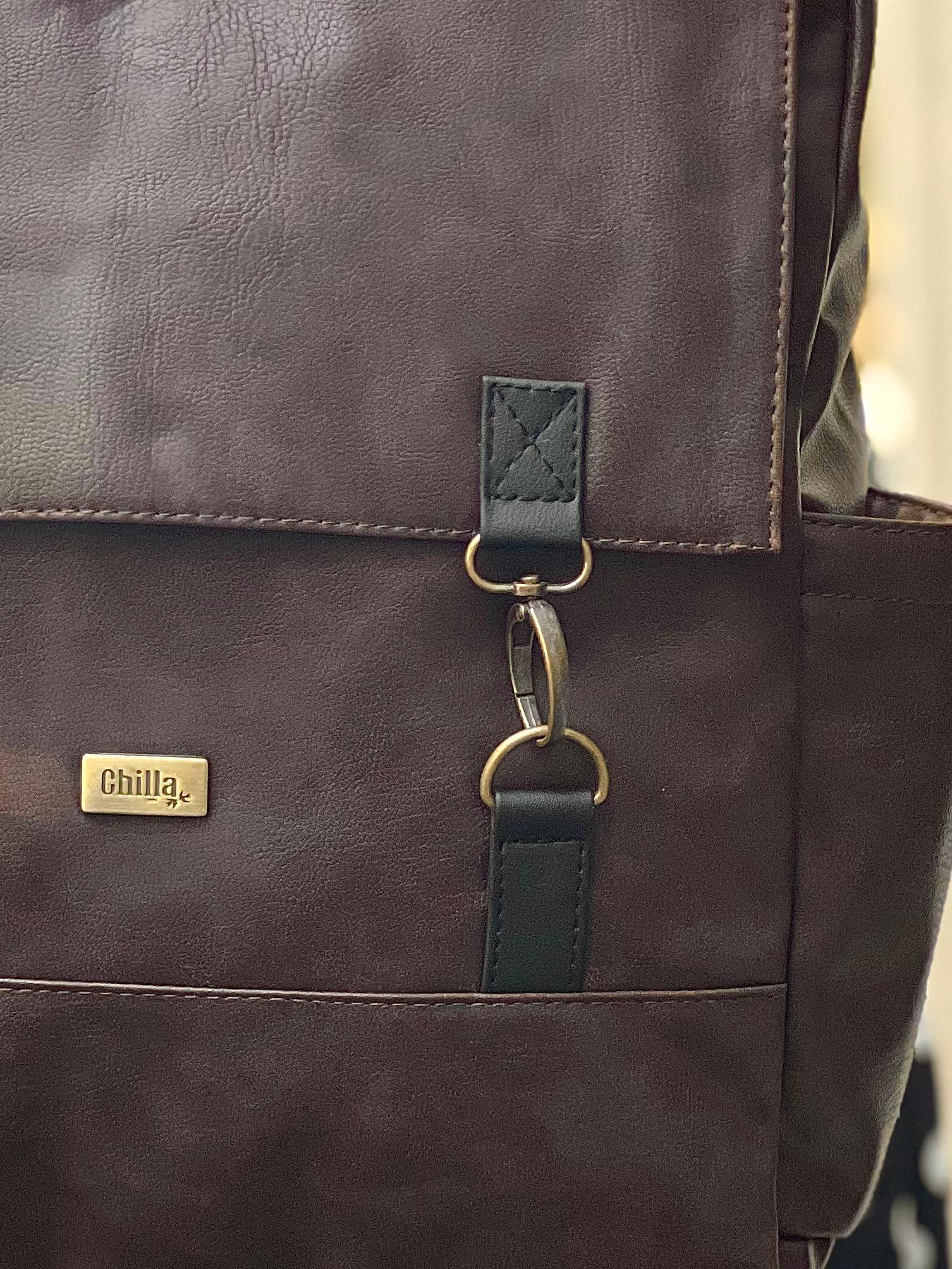 Large Retro Brown Unicorn Backpack