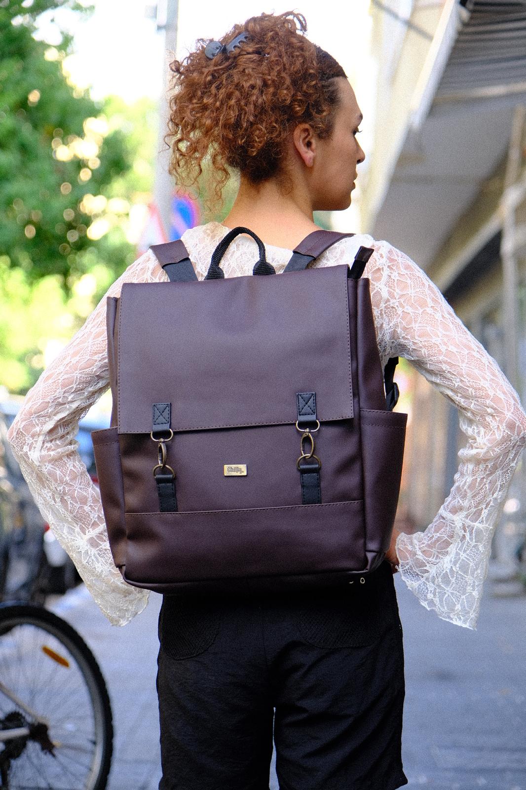 Large Chocolate Brown Unicorn Backpack