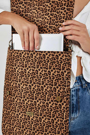 Leopard Laptop Case with Removable Strap