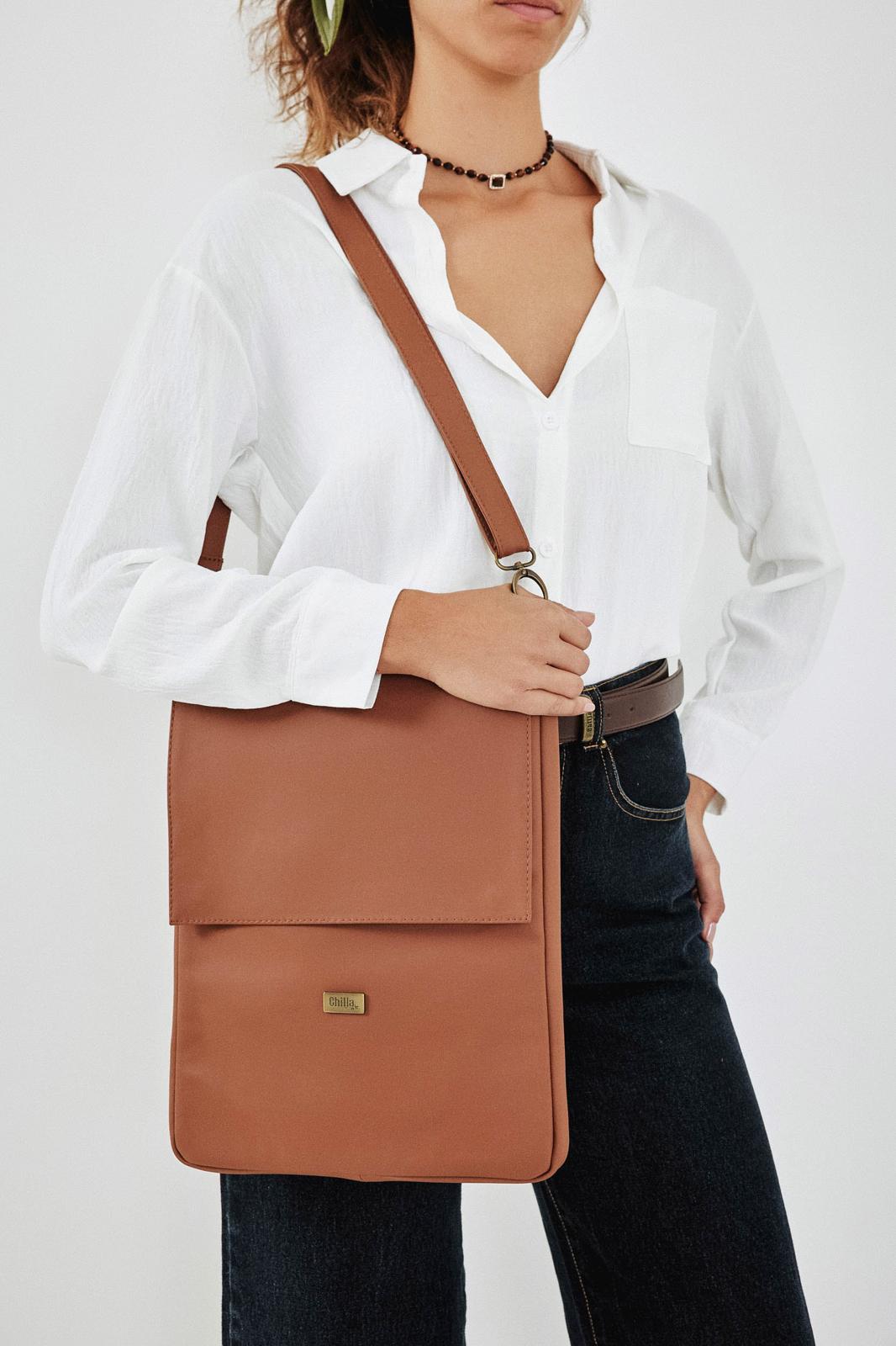 Camel Laptop Case with a Removable Strap
