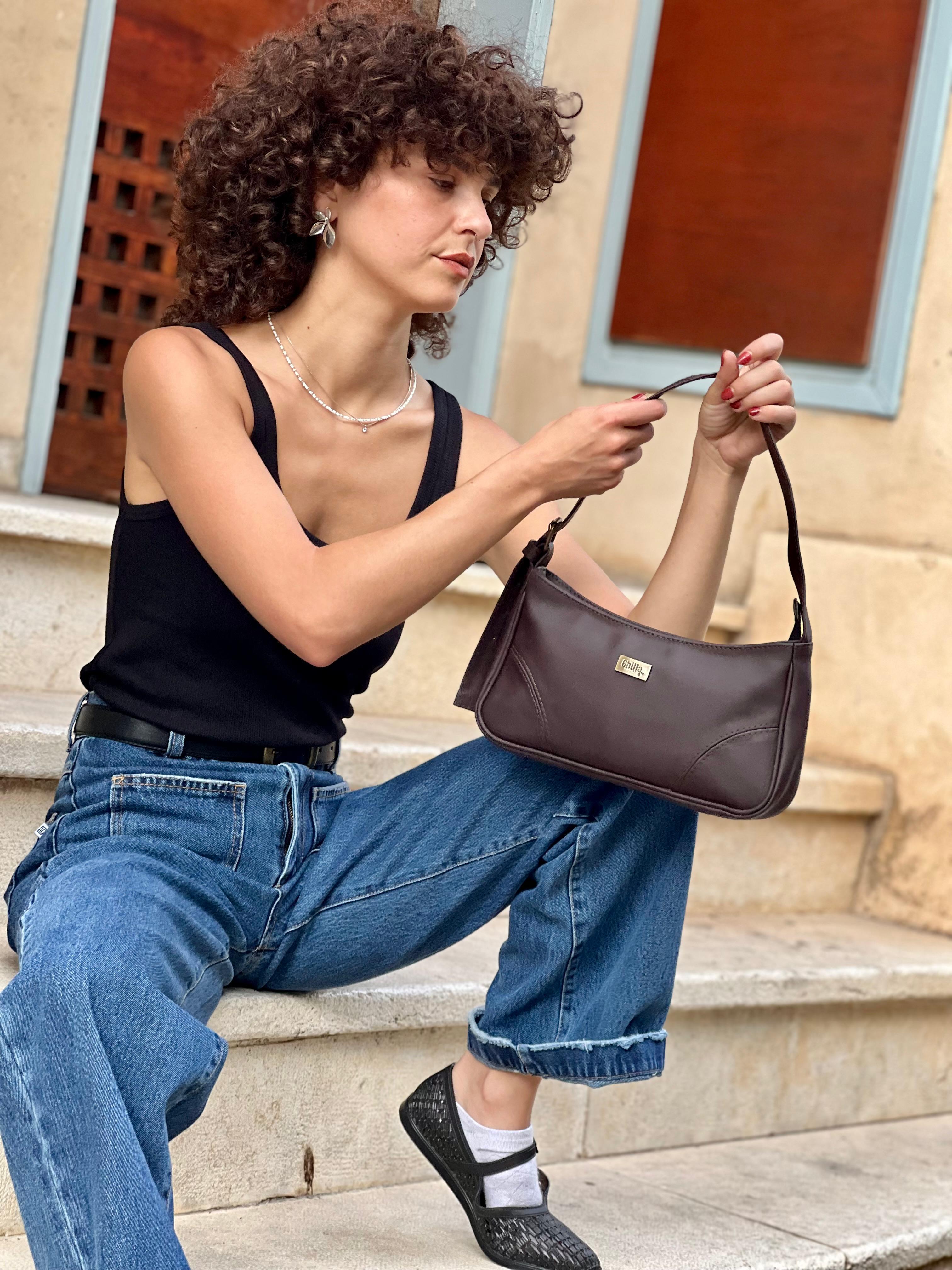 Talo'r Crossbody Bag – Chocolate Brown Vegan Leather