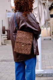 Leopard Laptop Case with Removable Strap