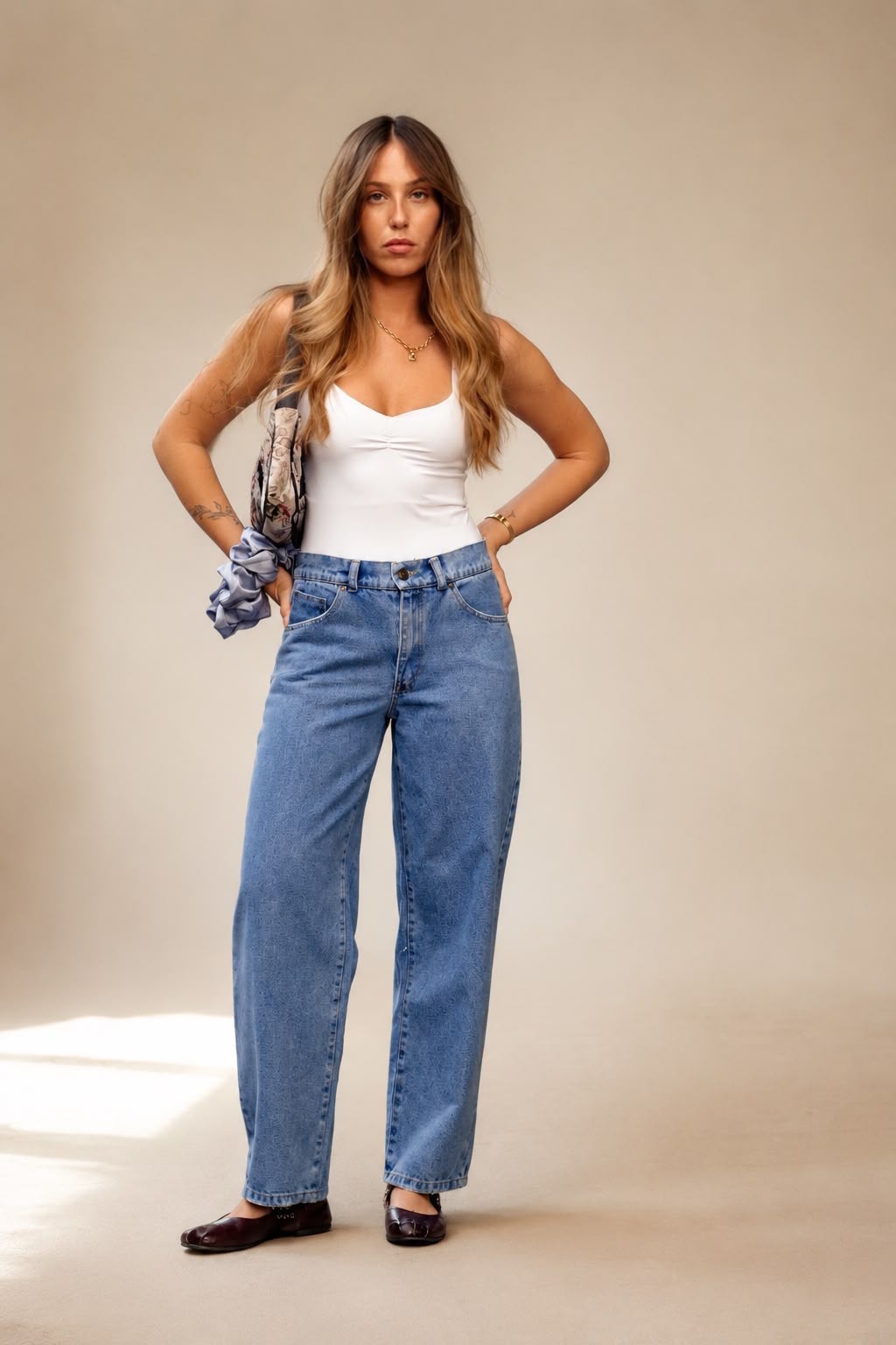 Chilla Denim Easy Barrel Jeans – Light Blue